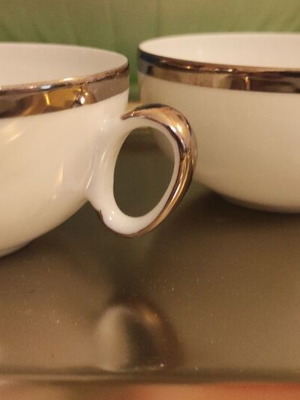 Πορσελάνινες κούπες Renner Porcelana Mon Cherri σαν καινούργιες, vintage από Πορτογαλία