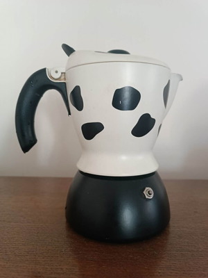 Bialetti Mukka Express vintage καφετιέρα μεταχειρισμένη, σχέδιο αγελάδας