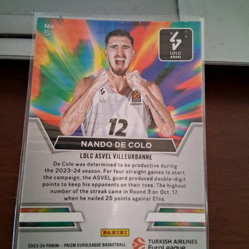 Panini Prizm Euroleague 2023-24 Nando De Colo Get Hyped card like new