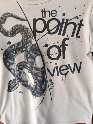 Sisley The Point of View kids T-shirt beige like new, size 10-11 years