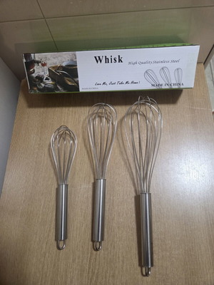 Stainless Steel Whisk Set new, for mixing and cooking