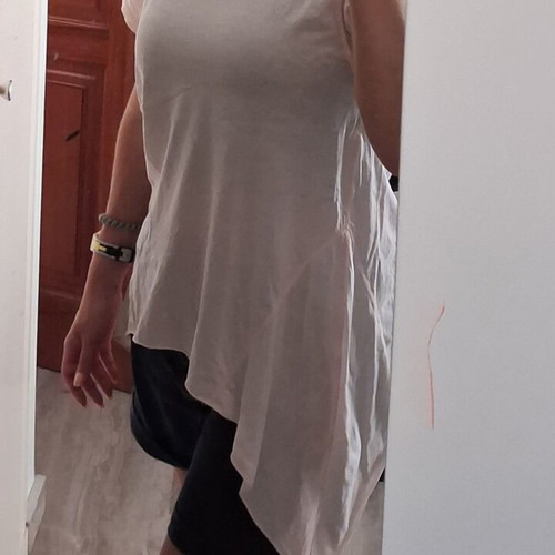 Asymmetric T-shirt Suite Nine like new, pink, size M
