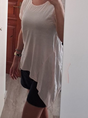 Asymmetric T-shirt Suite Nine like new, pink, size M