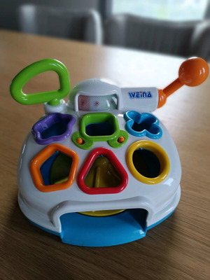 Shape and Sound Toy used for children 18 months to 3 years