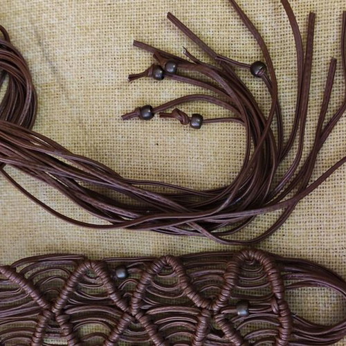 WOVEN LEATHER BELT