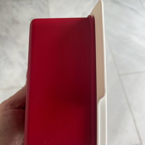 Tupperware 500ml new burgundy/white