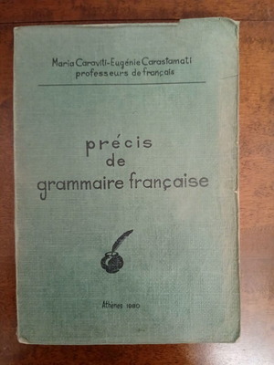 Precis de grammaire francaise used, self-published 1980 with notes