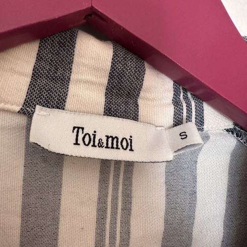 Striped short jumpsuit with belt and pockets Toi&Moi like new, size S