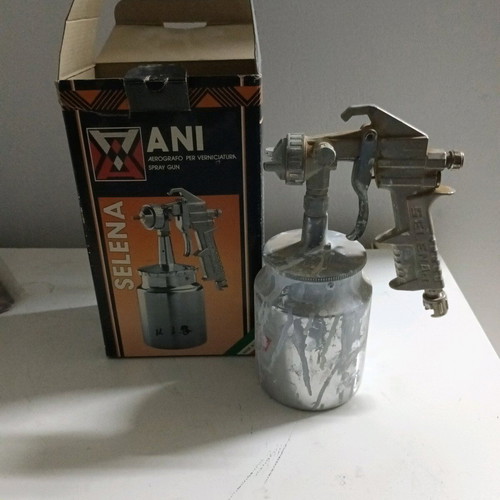Selena paint spray gun used, 27 cm height, 10 cm diameter