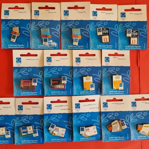 Athens 2004 Olympic pins set of 15 authentic lapel pins