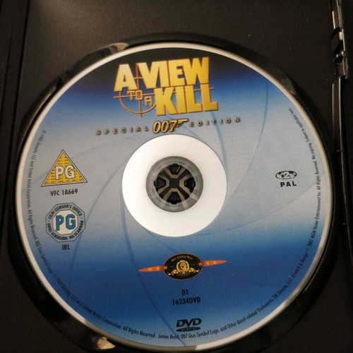 DVD A View to a Kill like new