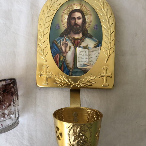 Wall Icon Stand with Candle Holder new