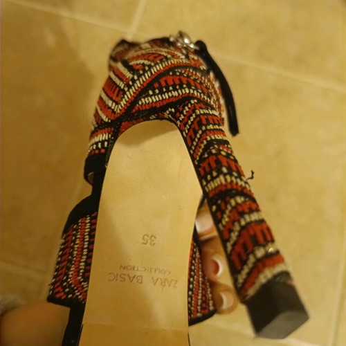 Zara colorful sandals like new, size 35