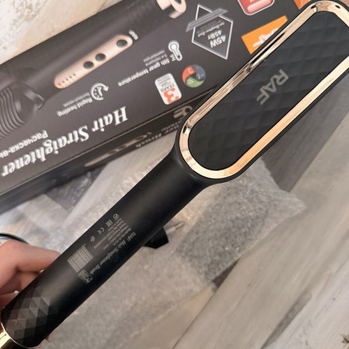 Electric hair straightening brush, dual function, 110V