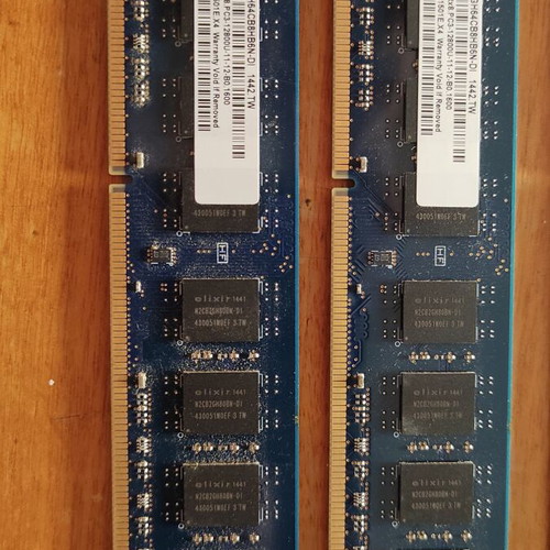 Elixir DDR3 RAM 2x4GB used, desktop PC memory