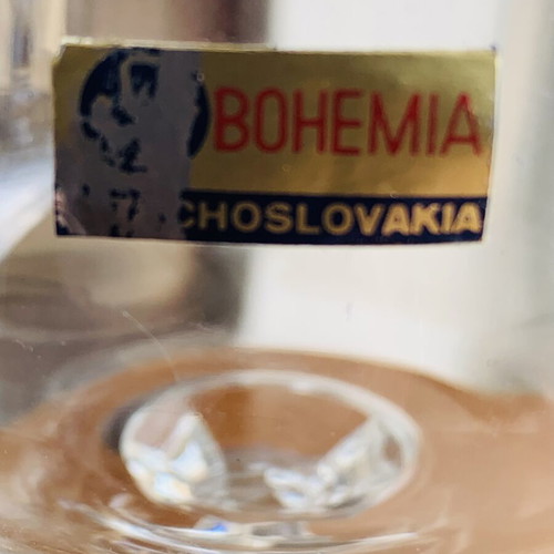 Bohemia Crystal Claudia champagne or dessert glass like new, 200ml