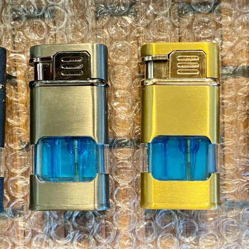 Gas Windproof Lighter with Quartz Clock new