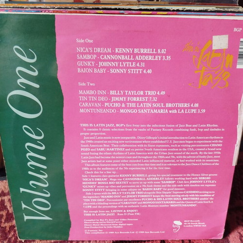 This Is Latin Jazz Volume One vinyl record used, jazz