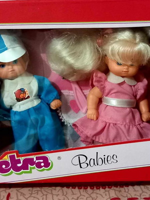 Petra Plasty twin dolls new, sealed in box