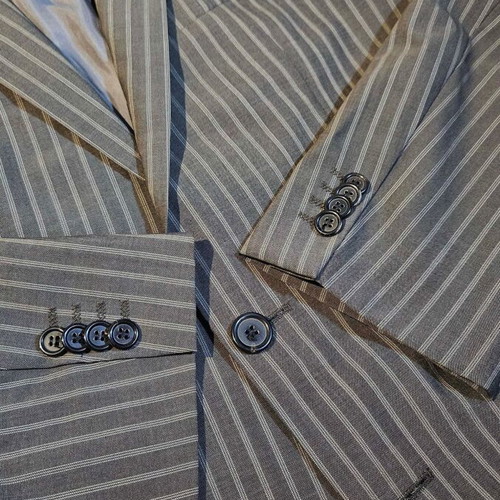 HUGO BOSS Men's Jacket Grey with Stripes Size M Used