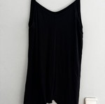 Asymmetric black blouse