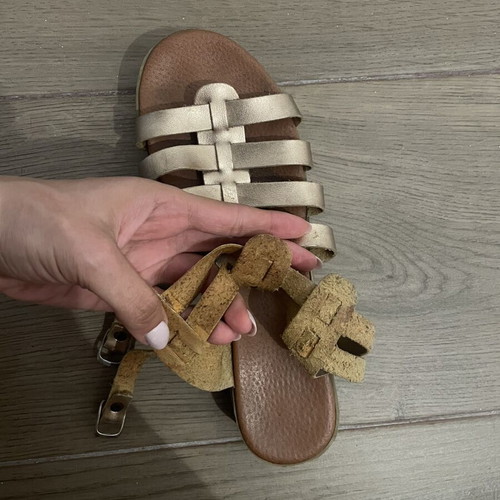 Bozikis bronze sandals used, size 40, pink