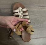 Bozikis bronze sandals used, size 40, pink