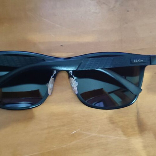 El Gio men's sunglasses used, black