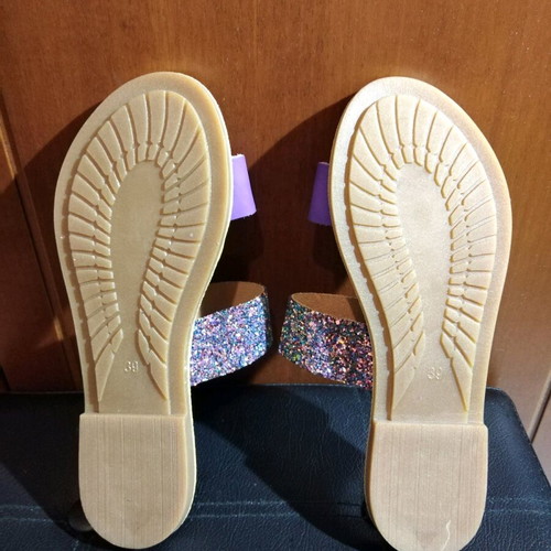 Sundali Antiparos women's leather sandals new, size 39, multicolor