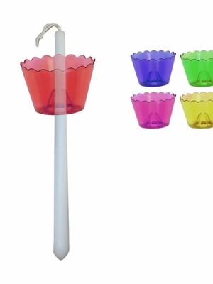 Πλαστικός κηροστάτης ποτηράκι λαμπάδας καινούργιο