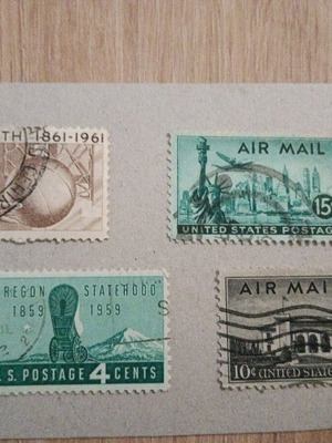 Usa stamps used, set of 4 pieces