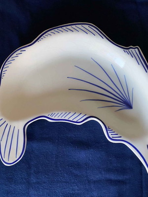 Handmade decorative Sidéris platter like new, Porto Heli