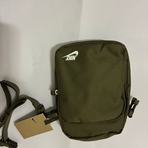 Nike large shoulder bag new green with gold details