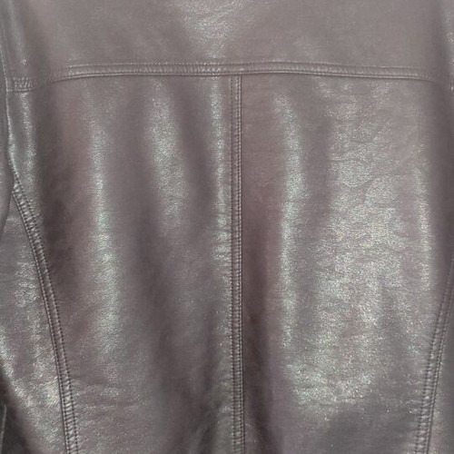 Men's jacket imitation leather used, size L, black
