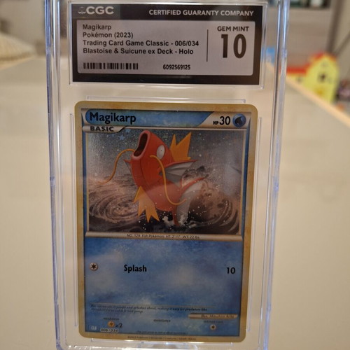 Magikarp Blastoise & Suicune ex Deck CGC 10 Pokemon card