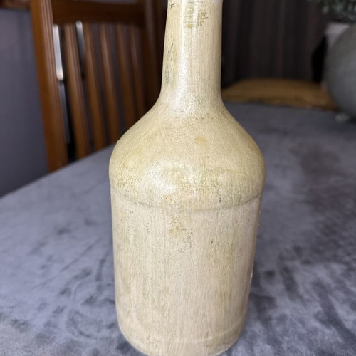 Handmade bottle with decoupage lion family theme, new