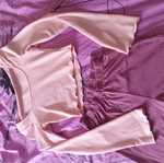 Shein Light and Dark Pink 2-Piece Pajama Set like new