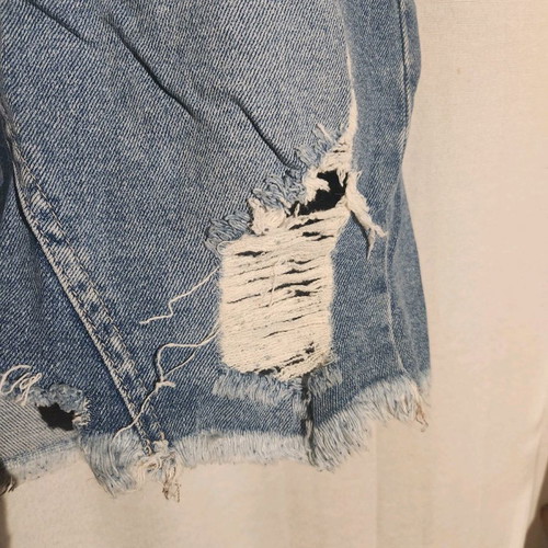 Pull&Bear denim skirt used with rips, size 34