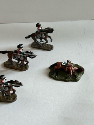 Del Prado Battle of Waterloo French Milhaud’s Cuirassiers μολυβένια στρατιωτάκια σαν καινούργια, πακέτο 4