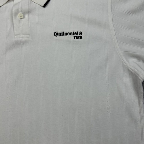 Adidas ClimaLite MLS Continental Tire Y2K Polo shirt used, white, size L