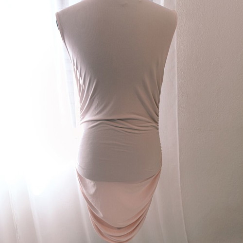 Midi rushed dress H&M divided like new, pink