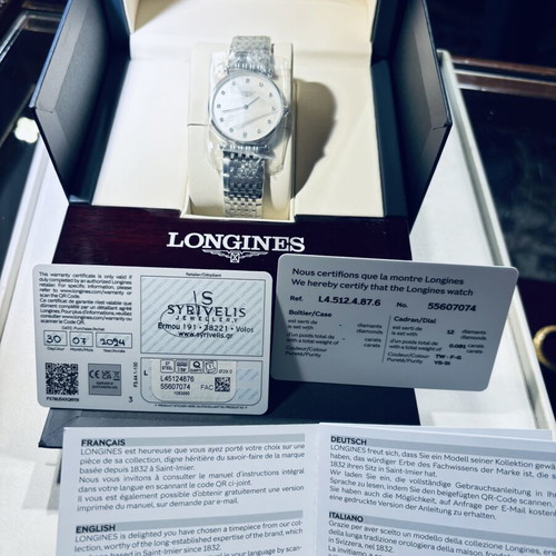 Longines La Grande Classique 29mm Diamond Dial New with Tags