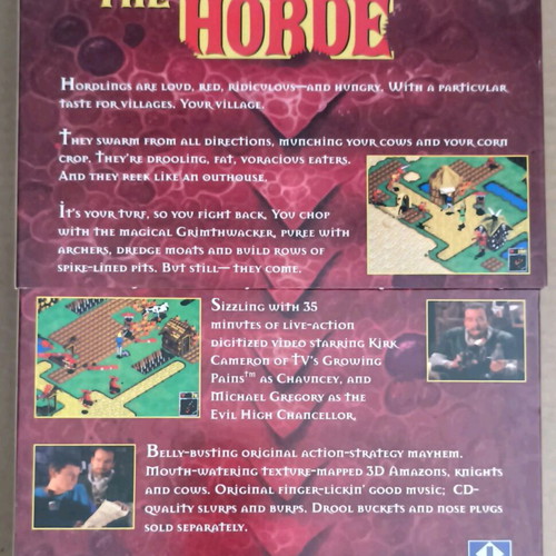 The Horde Special Box PC CD-ROM like new