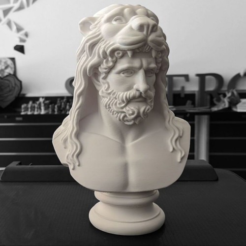 Heracles Bust Made-to-Order with Nemean Lion Skin