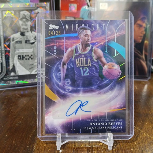 2025-26 Topps Midnight Stroke of Midnight Auto Antonio Reeves card mint