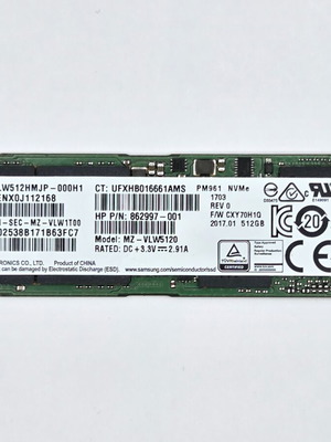 Samsung PM961 NVMe SSD 512GB M.2 2280 σαν καινούργιο