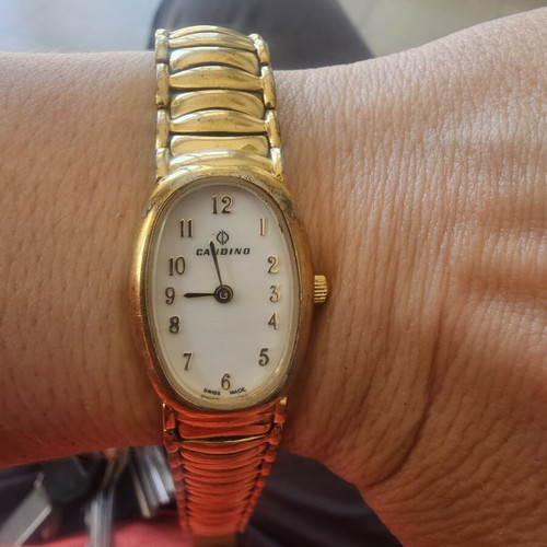 Candino women's Swiss made watch used, gold tone
