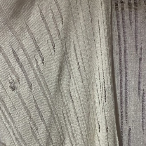 Mat cardigan new white with patterned hem