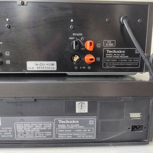 Technics 3-Component Vintage Stereo System SA-Z50 RS-D250