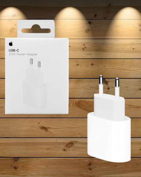 Apple Φορτιστής Χωρίς Καλώδιο με Θύρα USB-C 20W Λευκός (Power Adapter A2347)